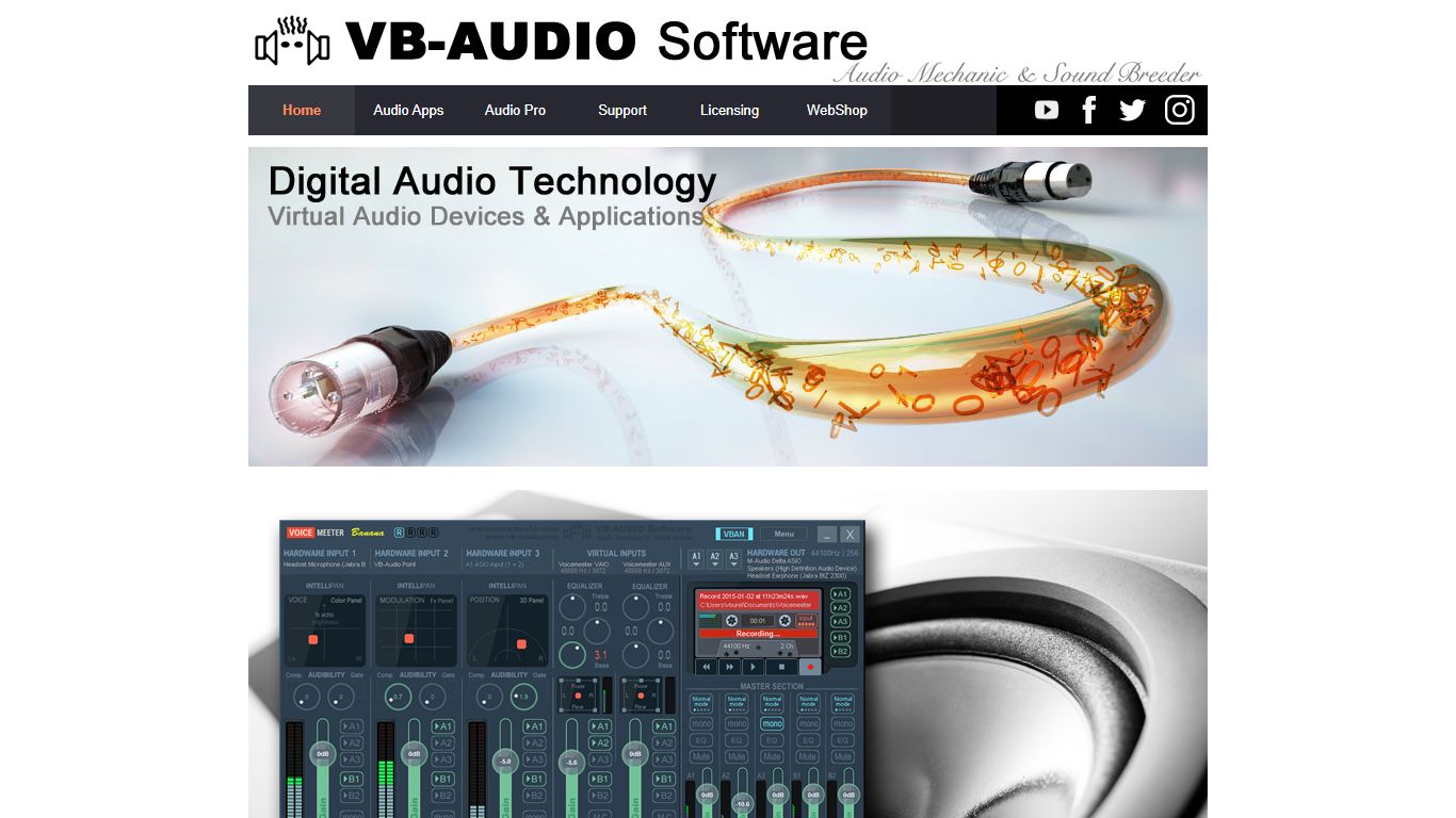 VB-Audio home page
