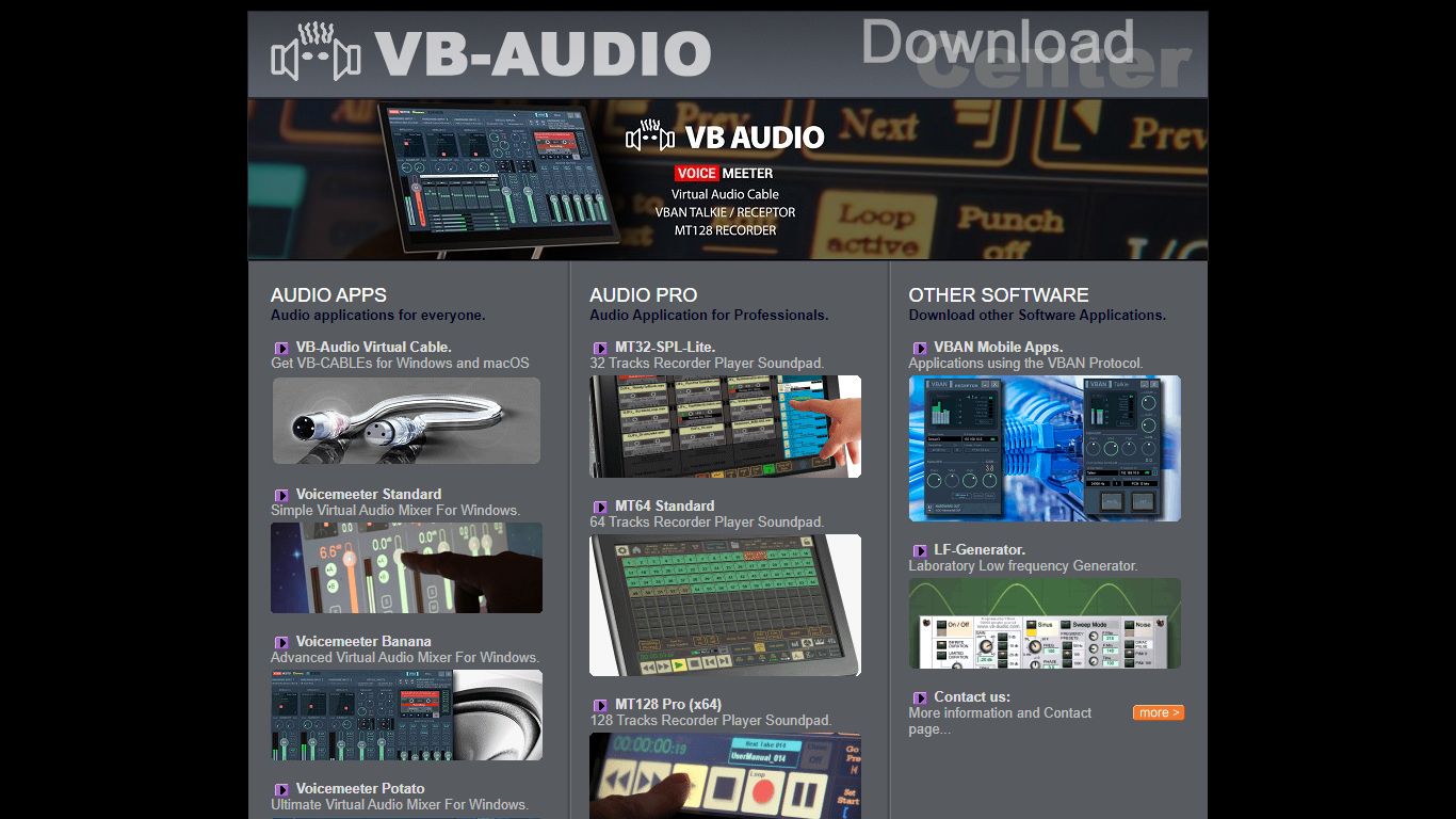 VB-Audio Download Center