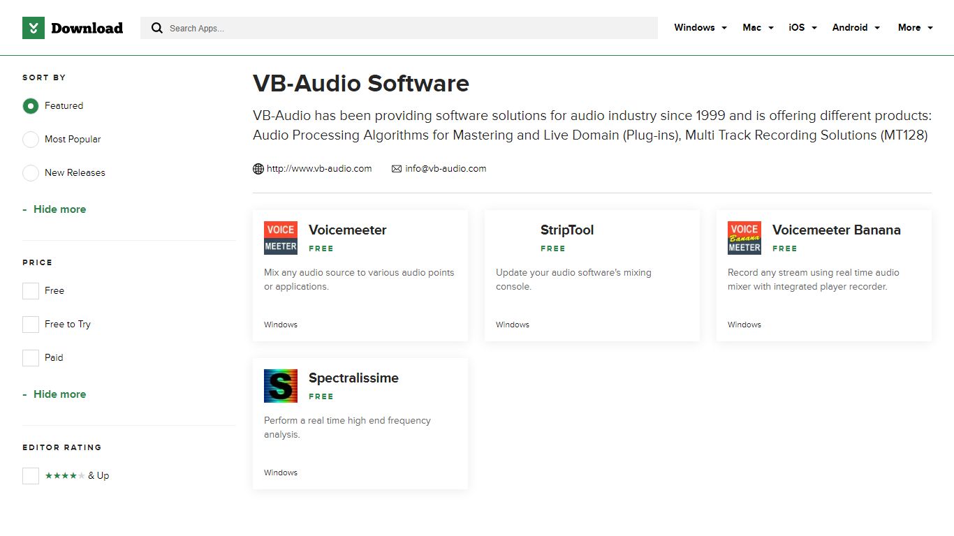 VB-Audio Software - CNET Download